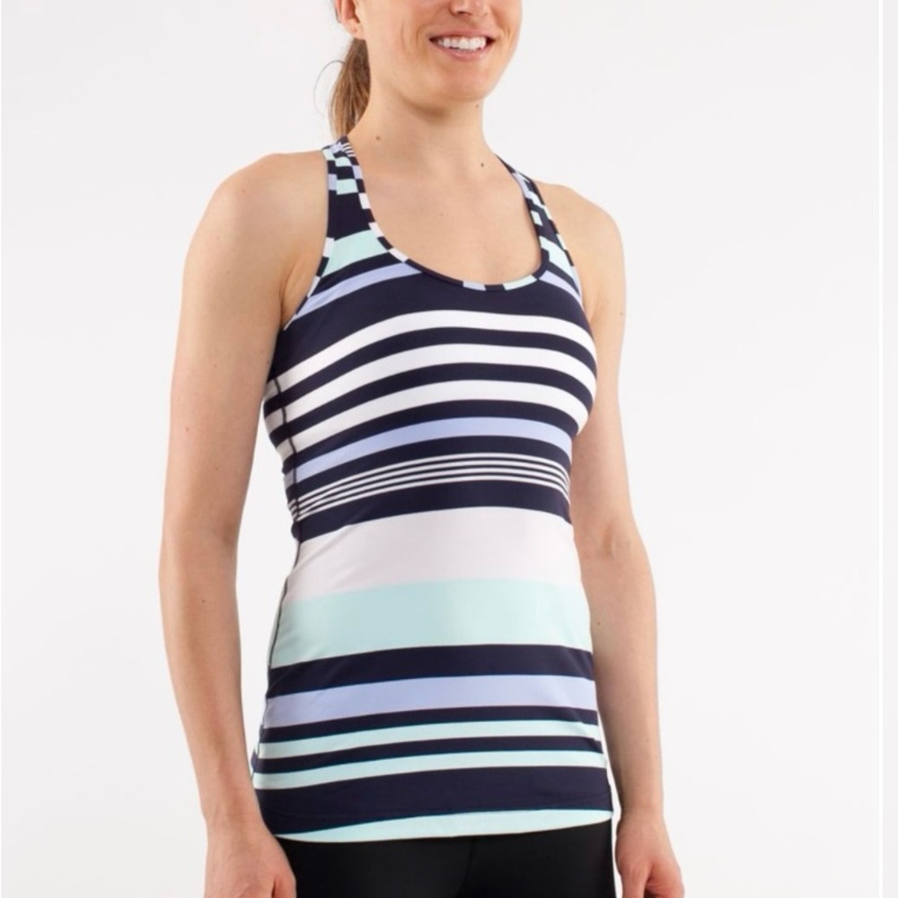 Lululemon cool racer back striped tank 6